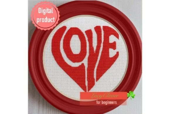 Coral Love Cross Stitch Pattern PDF Review for Etsy Sellers