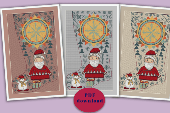 Review: Christmas Stocking Cross Stitch Pattern for Makers