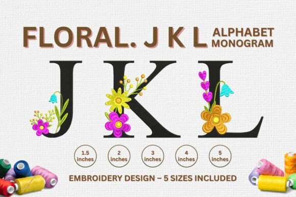 Review: Floral Monogram Alphabet Embroidery for Boutique Apparel