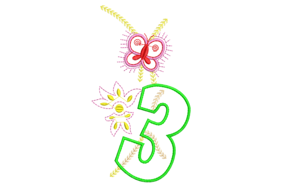 Review: Floral Number 3 Embroidery Design for Boutique Sweatshirts