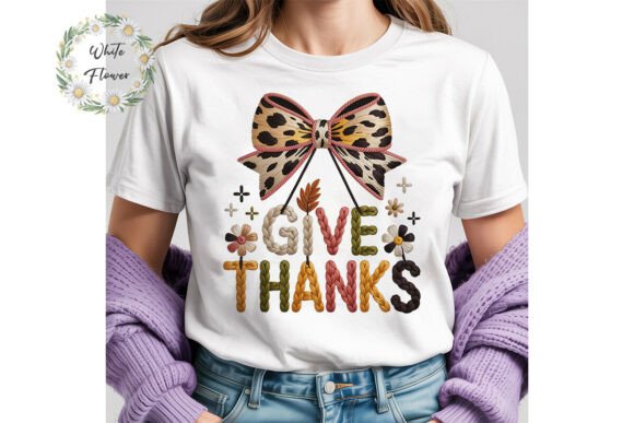 Review: Give Thanks Bow Embroidery PNG Clipart for Holiday Sales