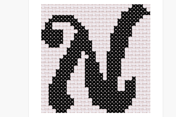 Review: Handwritten Letter N Cross Stitch for Business Branding