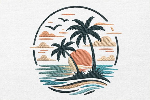 Tropical Sunset Palm Circle: A Seller's Review
